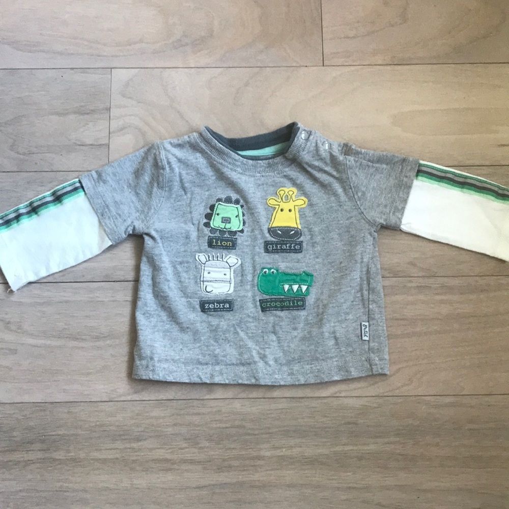 Pumpkin Patch Animals Long Sleeve T Shirt 6-12 Mo